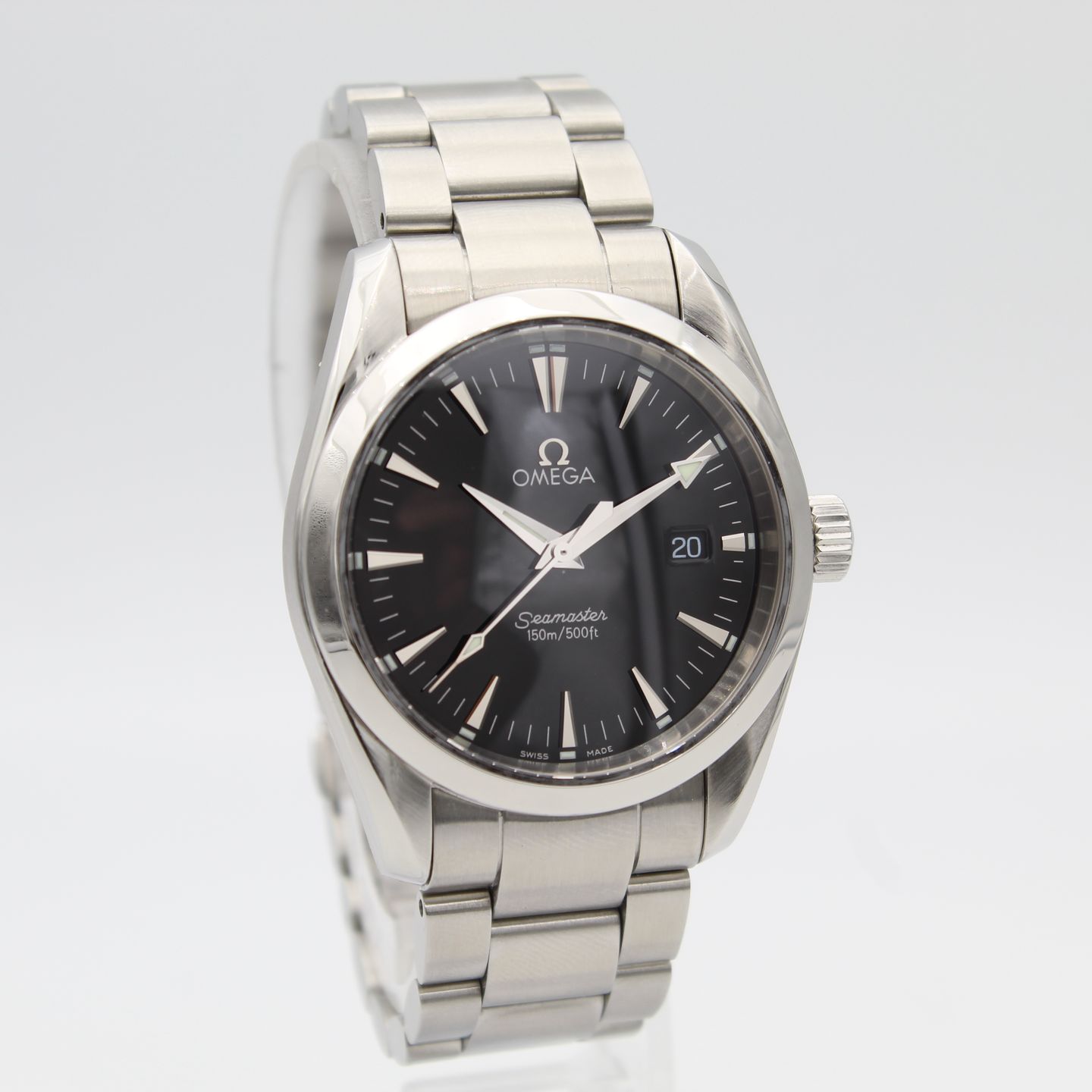 Omega Seamaster Aqua Terra 2518.50 (2000) - Zwart wijzerplaat 36mm Staal (2/8)