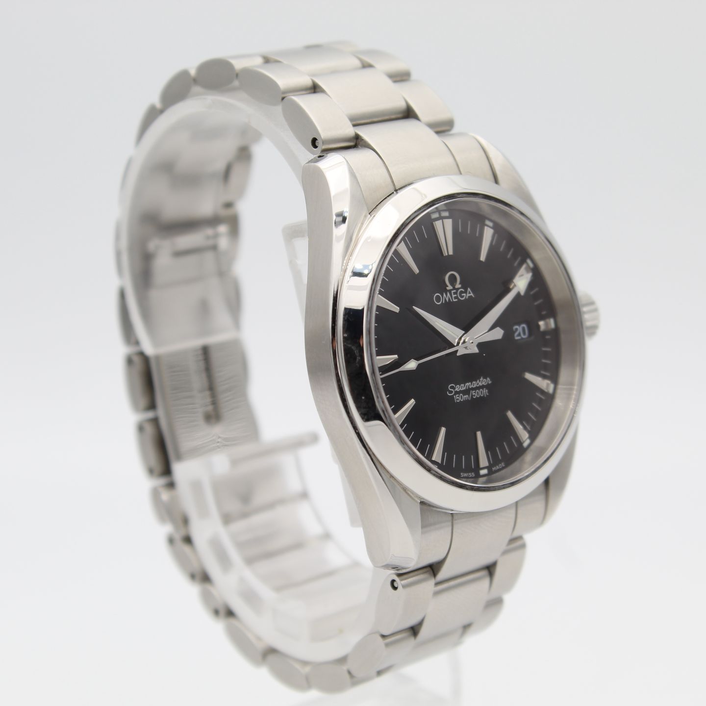 Omega Seamaster Aqua Terra 2518.50 (2000) - Zwart wijzerplaat 36mm Staal (3/8)