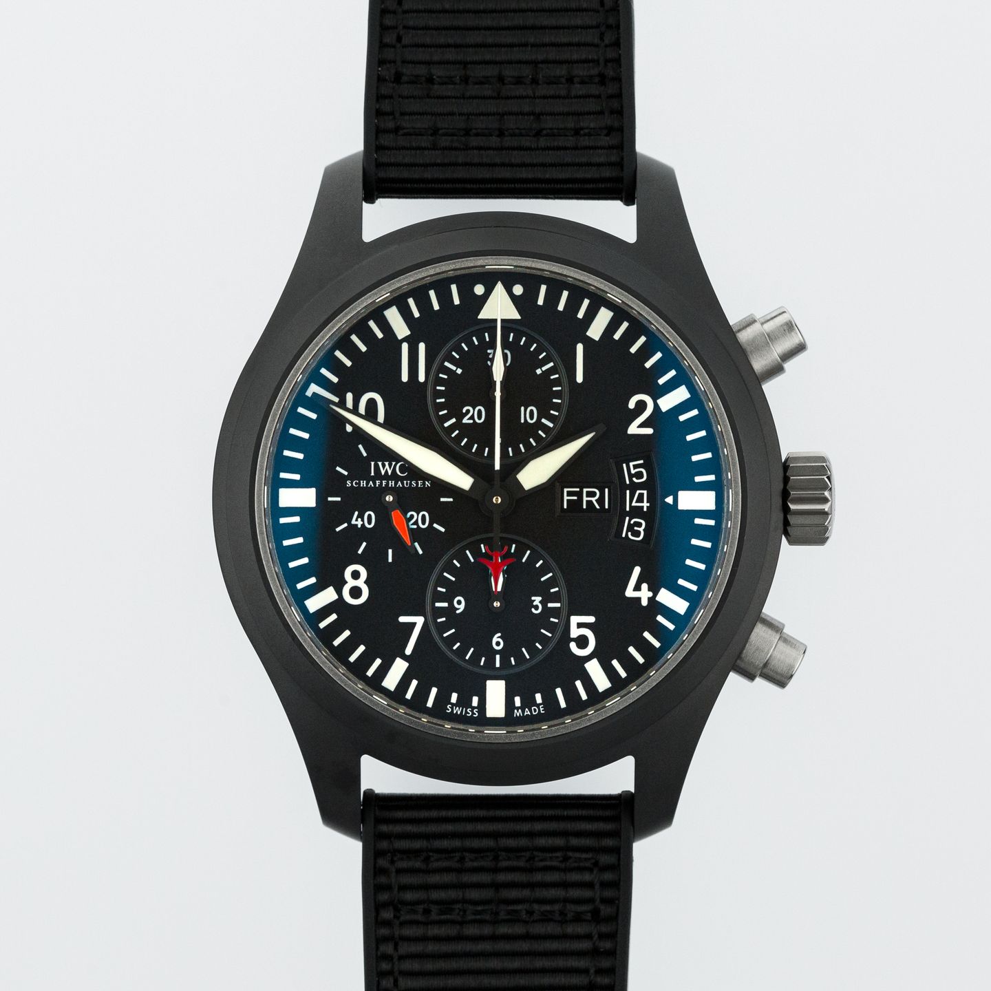 IWC Pilot IW378901 (Unknown (random serial)) - Black dial 44 mm Ceramic case (1/8)