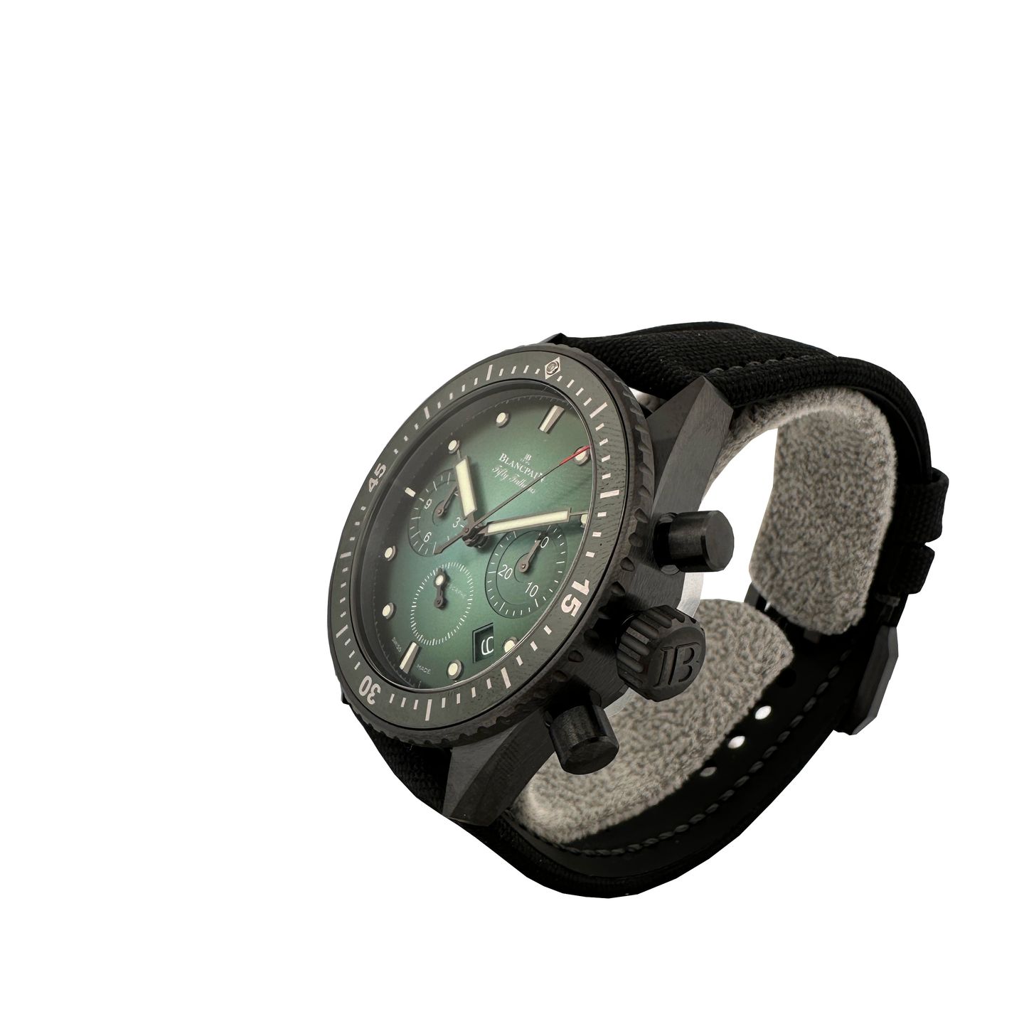 Blancpain Fifty Fathoms Bathyscaphe 5200-0153-B52A (2023) - Green dial 44 mm Ceramic case (3/6)