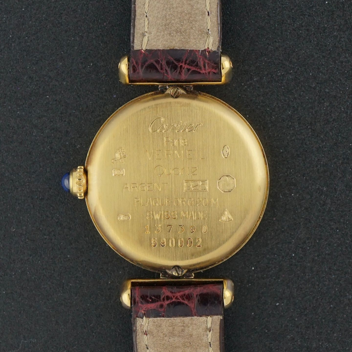 Cartier Vintage 590002 (1991) - White dial 24 mm Silver case (3/8)