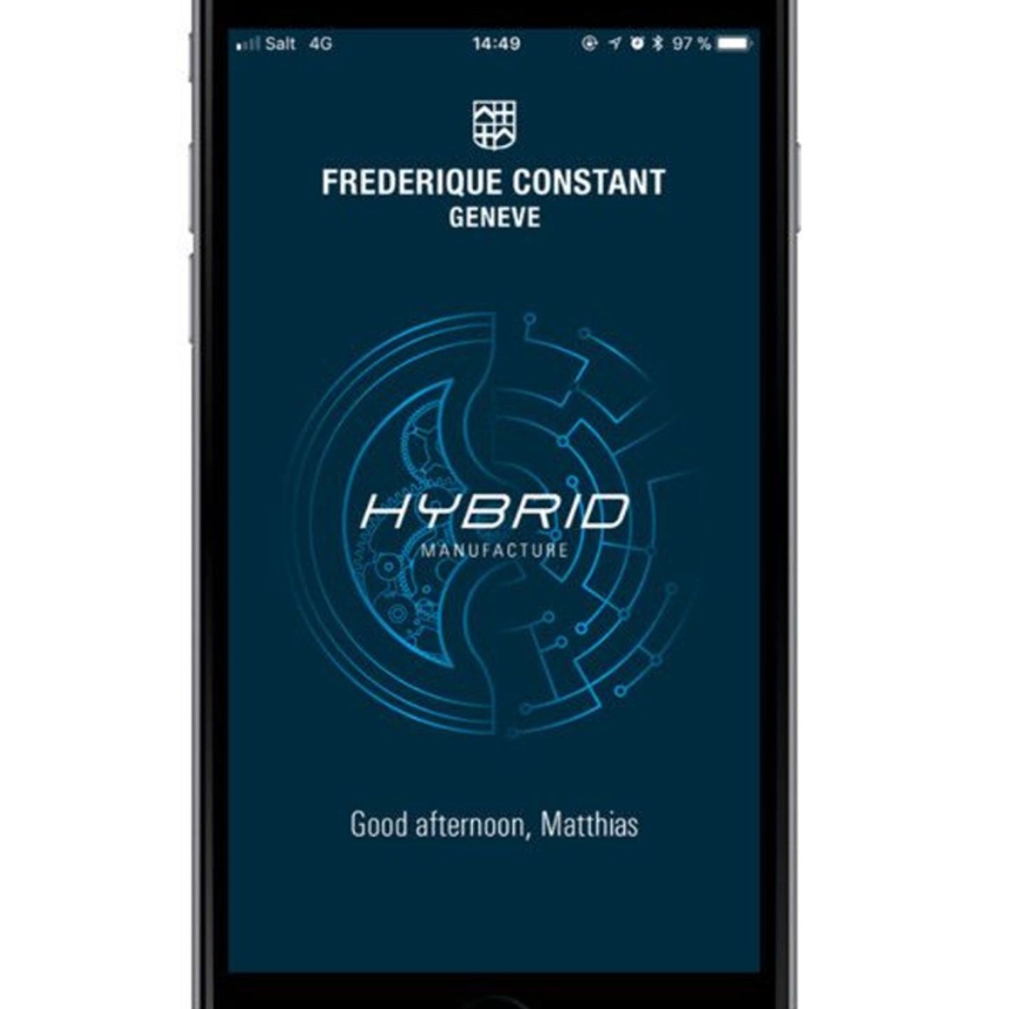 Frederique Constant Horological Smartwatch FC-750V4H6 - (3/4)