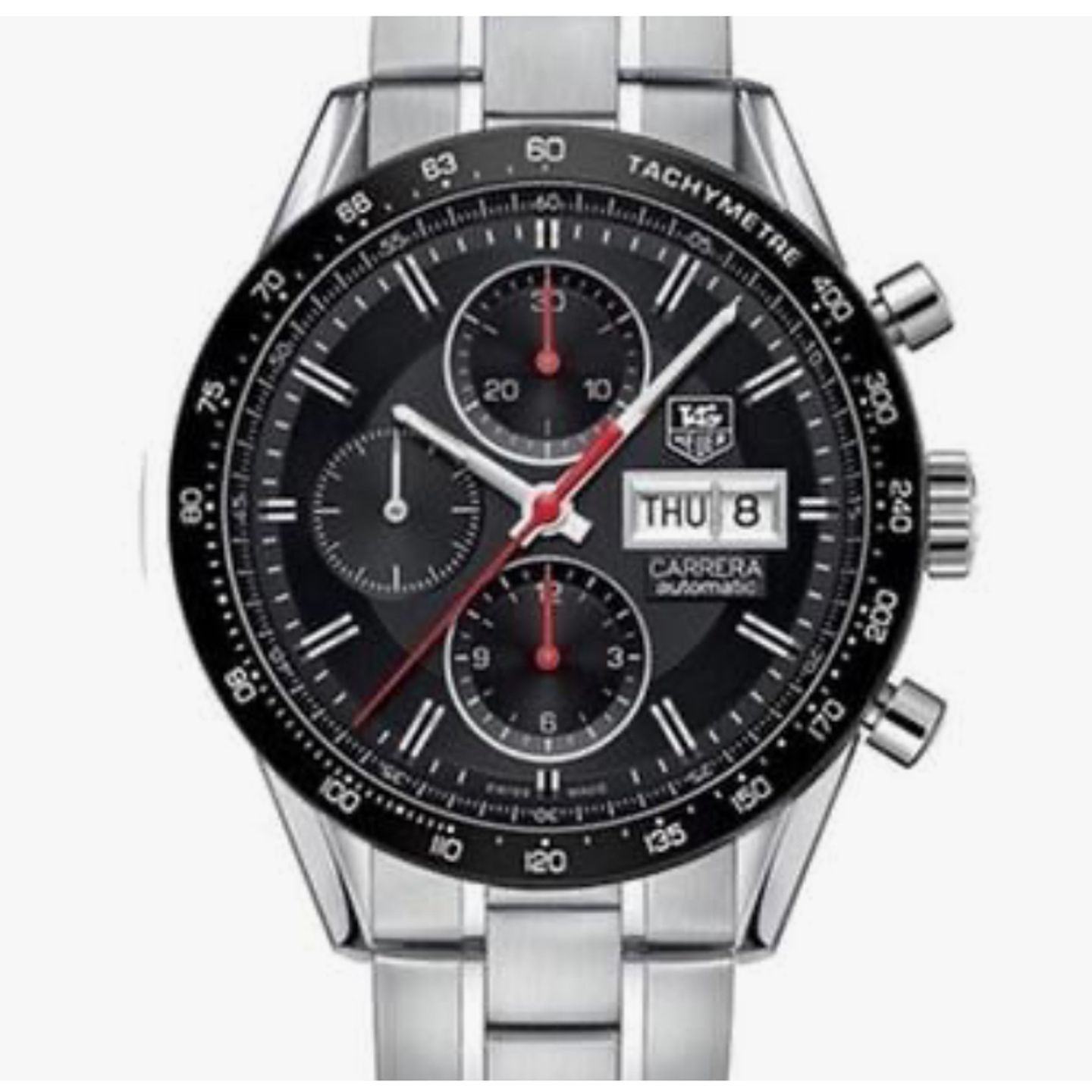 TAG Heuer Carrera Calibre 16 CV201AH.BA0725 (2024) - Black dial 41 mm Steel case (1/1)