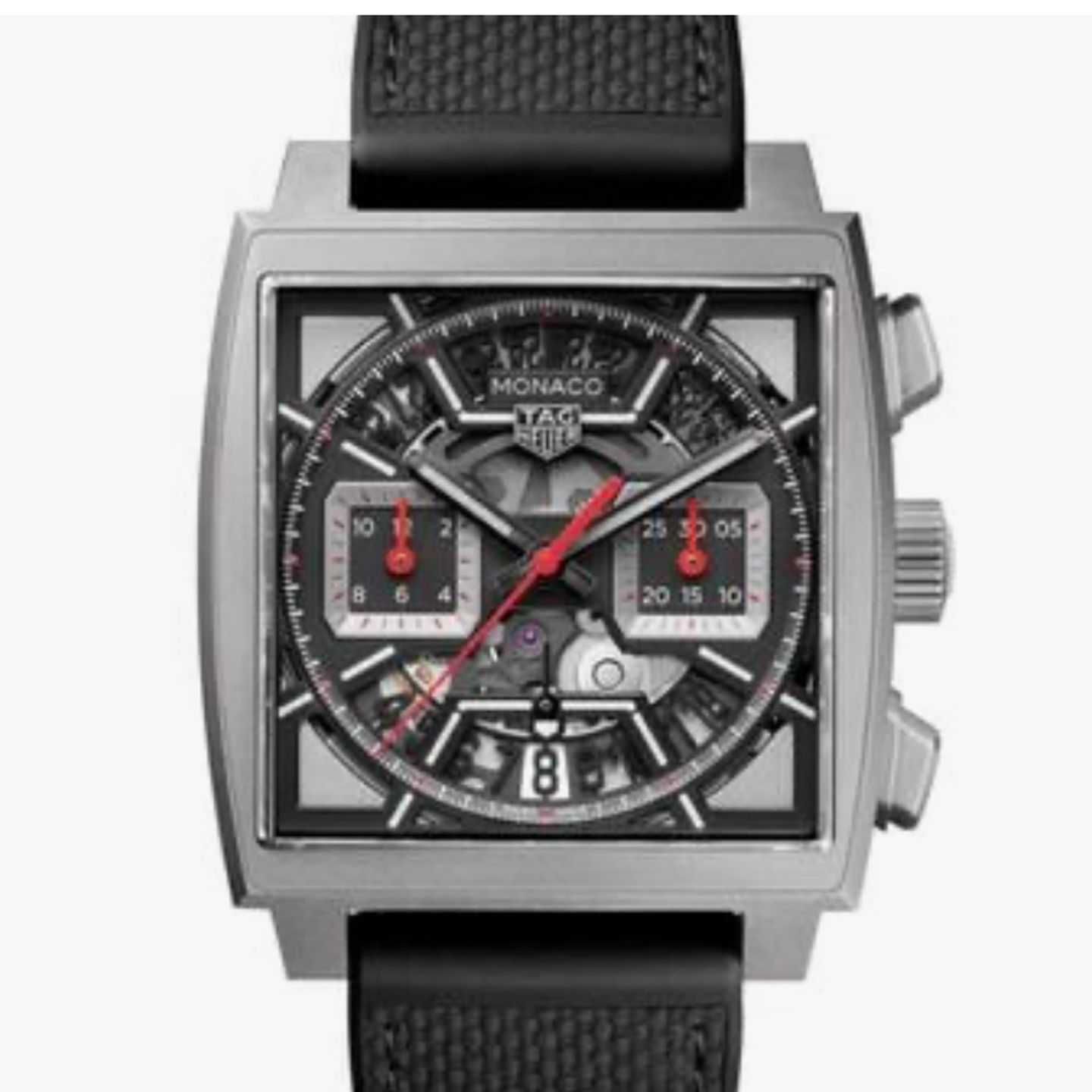 TAG Heuer Monaco CBL2183.FT6236 (2024) - Zwart wijzerplaat 39mm Titanium (1/1)