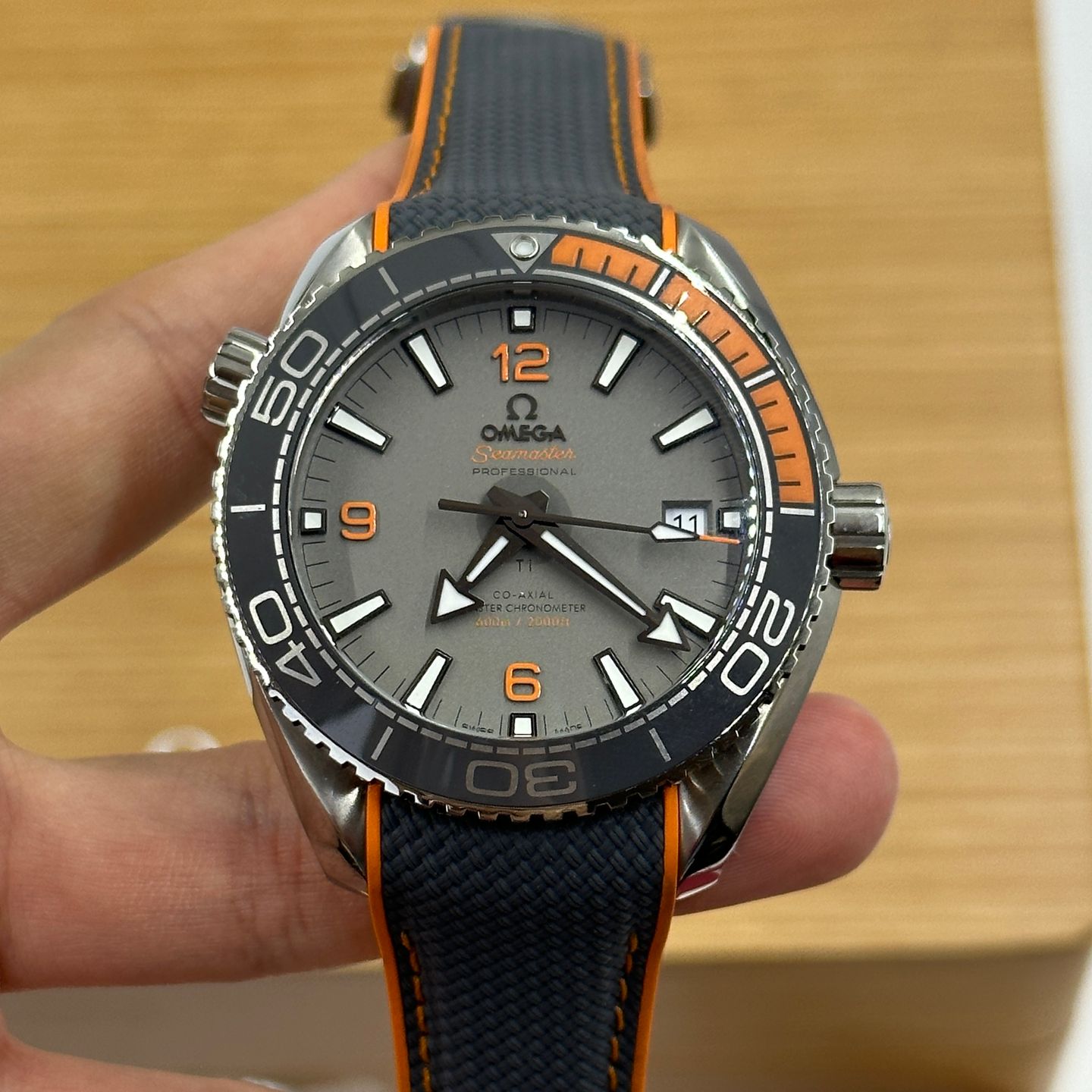 Omega Seamaster Planet Ocean 215.92.44.21.99.001 (2023) - Grijs wijzerplaat 44mm Titanium (5/8)