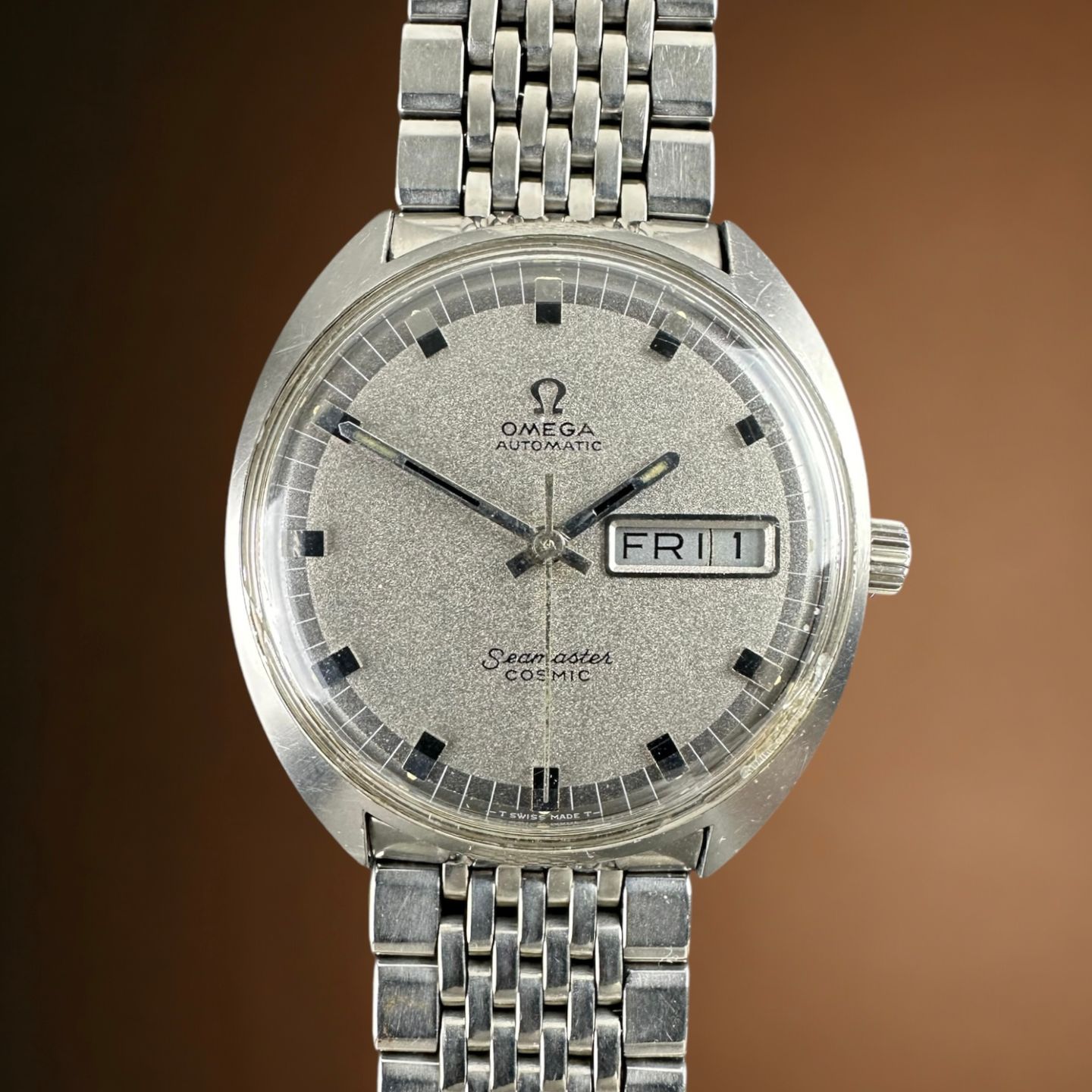 Omega Seamaster 166.036 (1969) - Zilver wijzerplaat 35mm Staal (1/8)