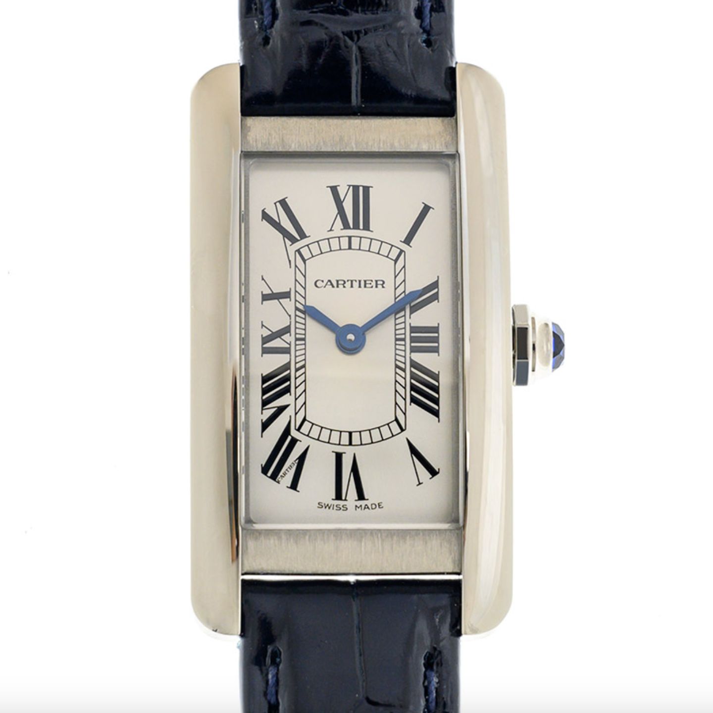 Cartier Tank Américaine WSTA0043 (2023) - Zilver wijzerplaat 19mm Staal (1/1)