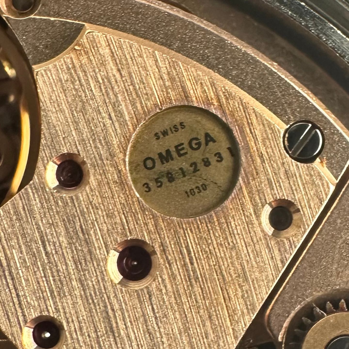 Omega Genève 136.0103 (1972) - Bruin wijzerplaat 36mm Staal (4/8)