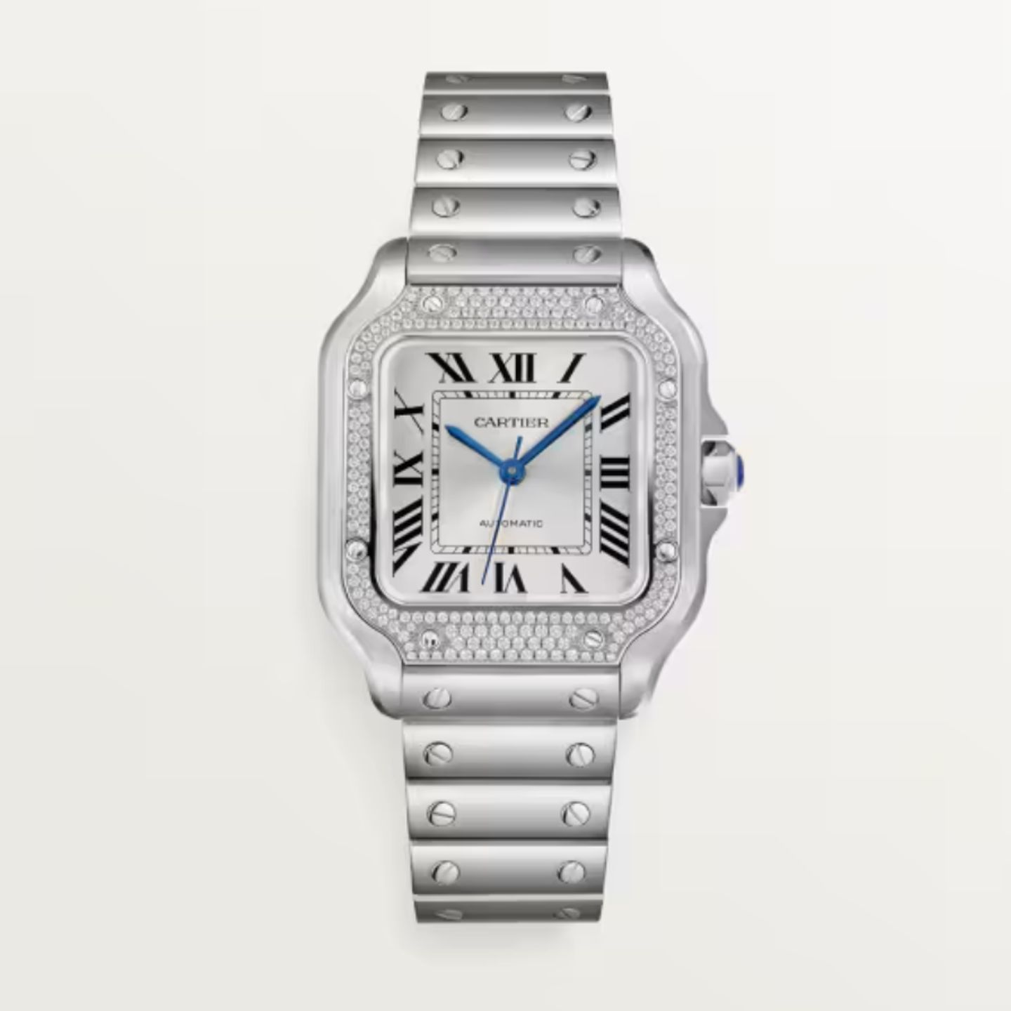 Cartier Santos W4SA0005 (2023) - Zilver wijzerplaat 35mm Staal (1/1)