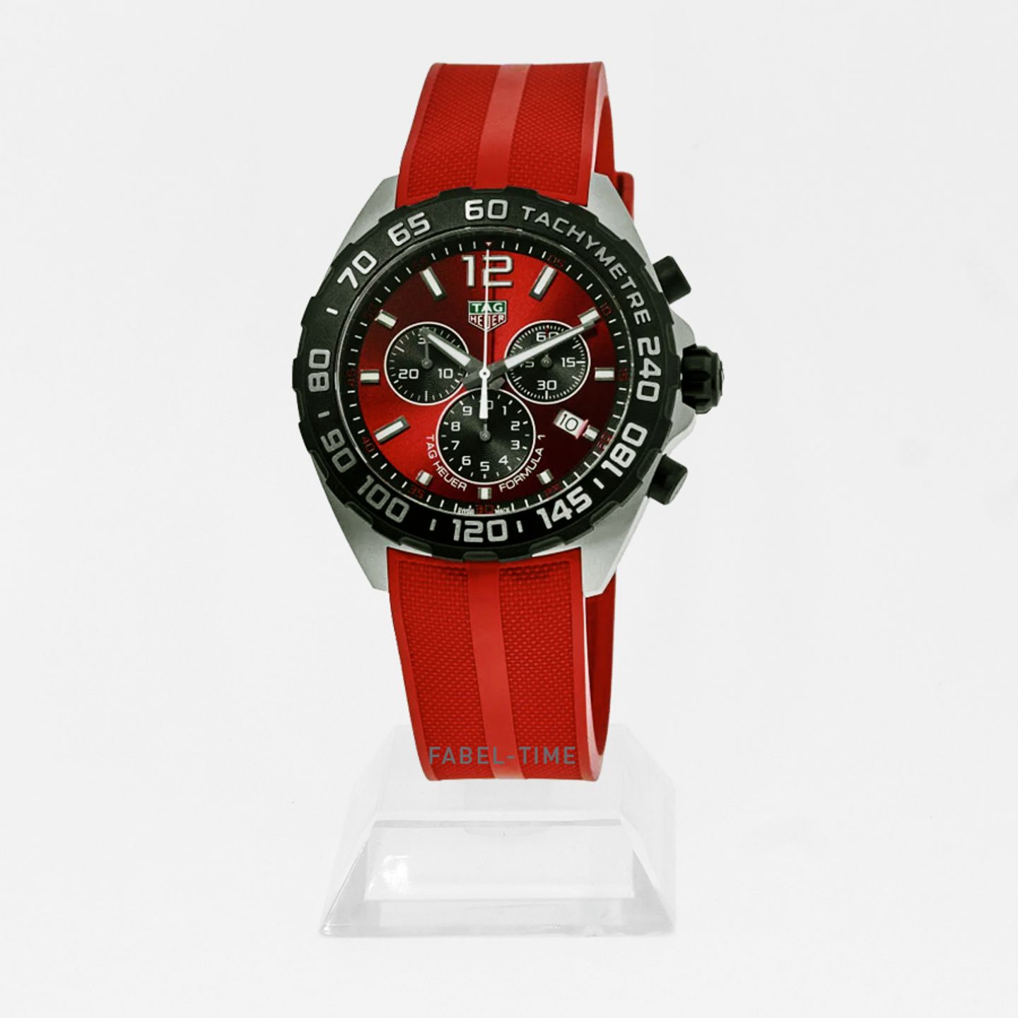 TAG Heuer Formula 1 Quartz CAZ101AN.FT8055 (2024) - Rood wijzerplaat 43mm Staal (1/1)