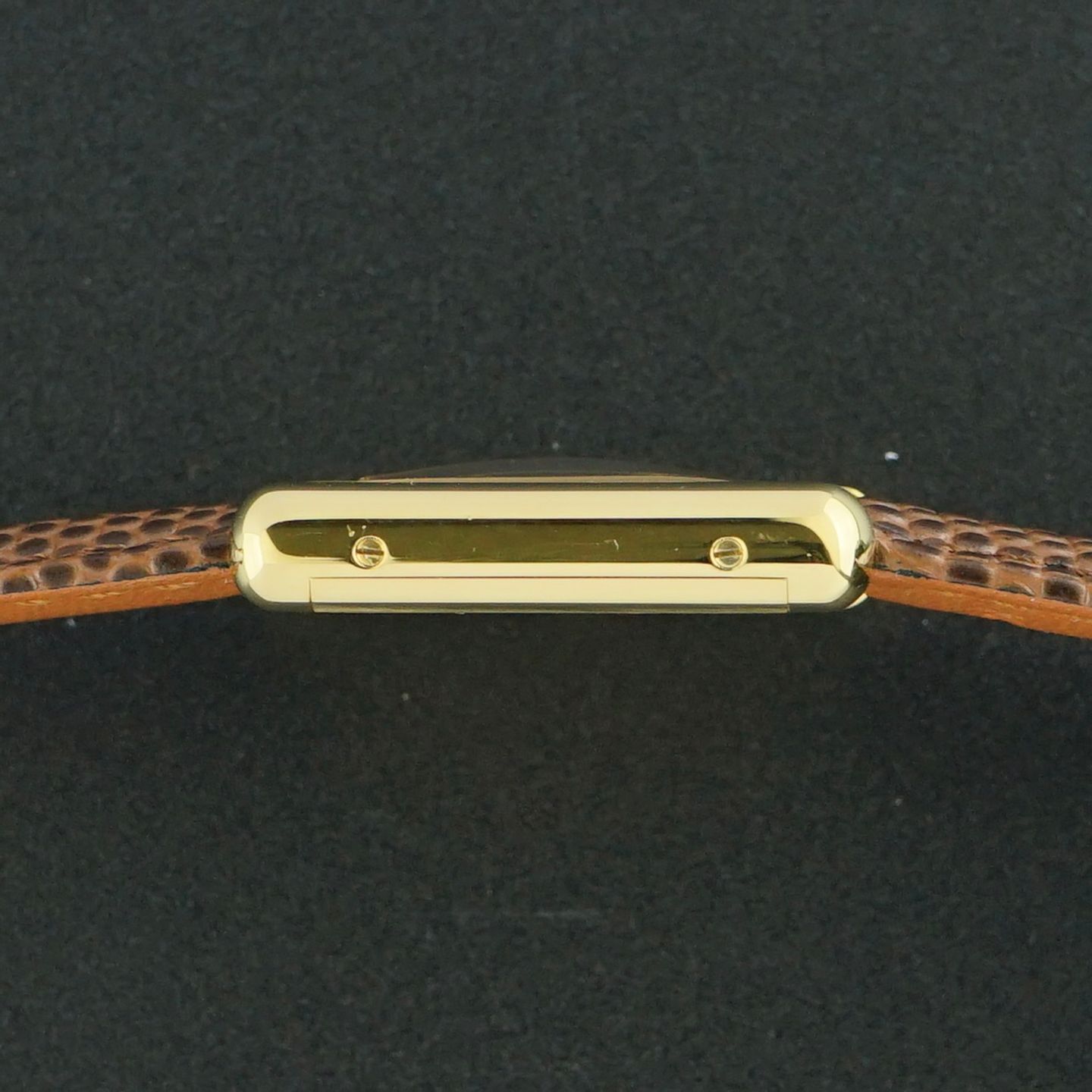 Cartier Tank 2415 (1990) - Red dial 20 mm Silver case (6/8)