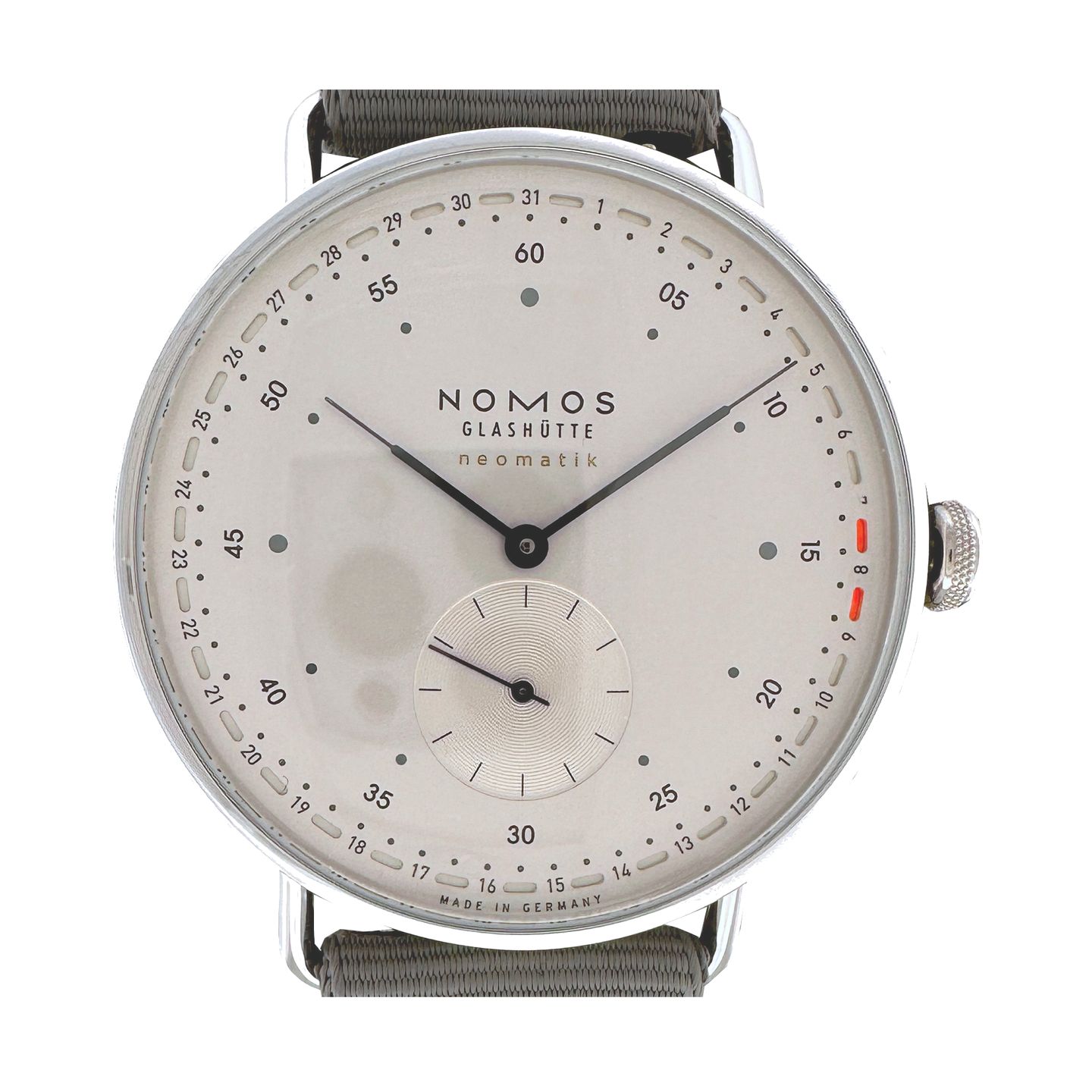 NOMOS Metro Neomatik 1165 (2024) - Wit wijzerplaat 41mm Staal (1/8)