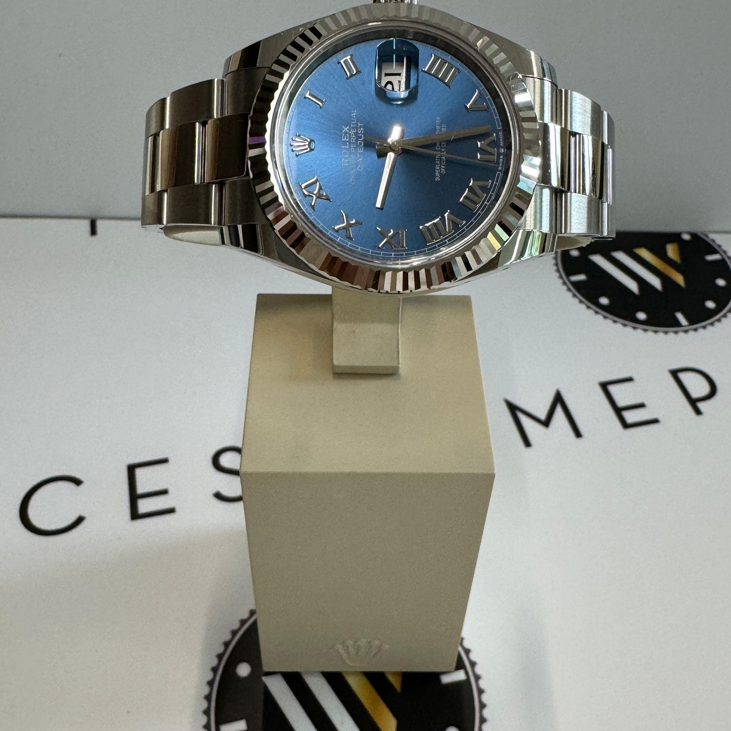 Rolex Datejust 41 126334 (2021) - Blauw wijzerplaat 41mm Staal (7/8)