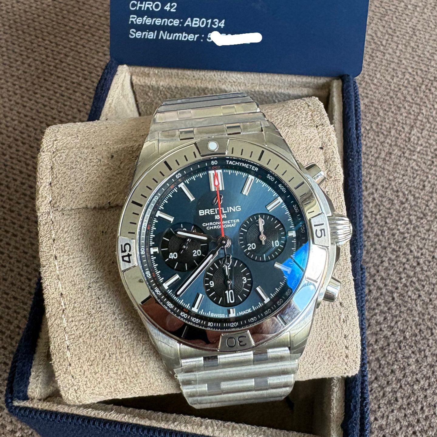 Breitling Chronomat 42 AB0134101C1A1 (2025) - Blue dial 42 mm Steel case (1/1)