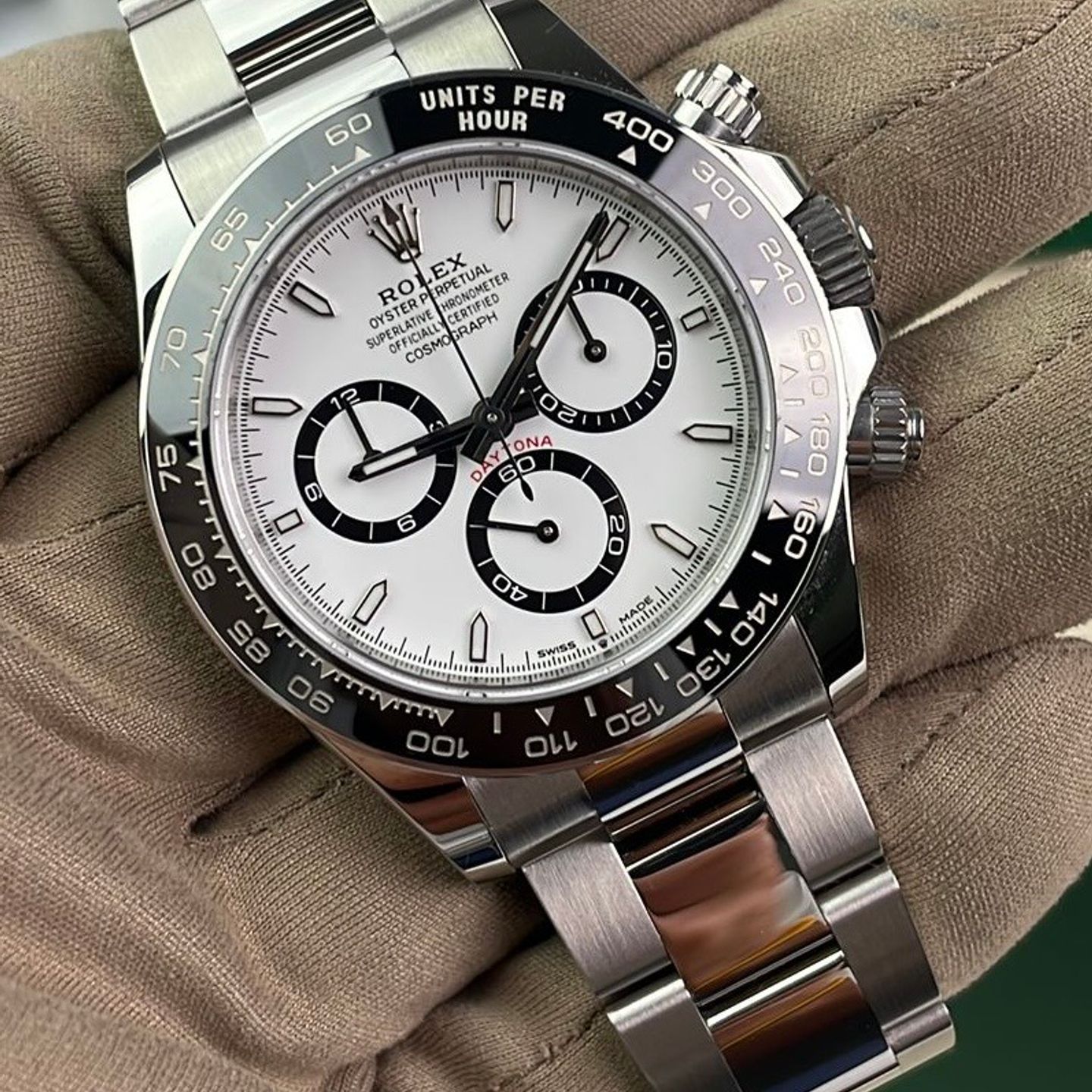 Rolex Daytona 126500LN (2024) - Wit wijzerplaat 40mm Staal (1/1)