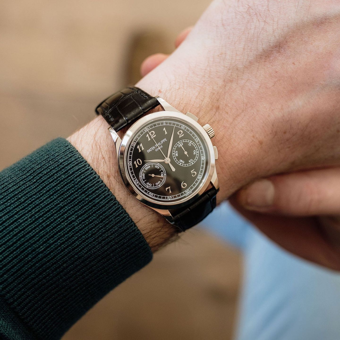 Patek Philippe Chronograph 5170G (2022) - Silver dial 40 mm White Gold case (1/7)
