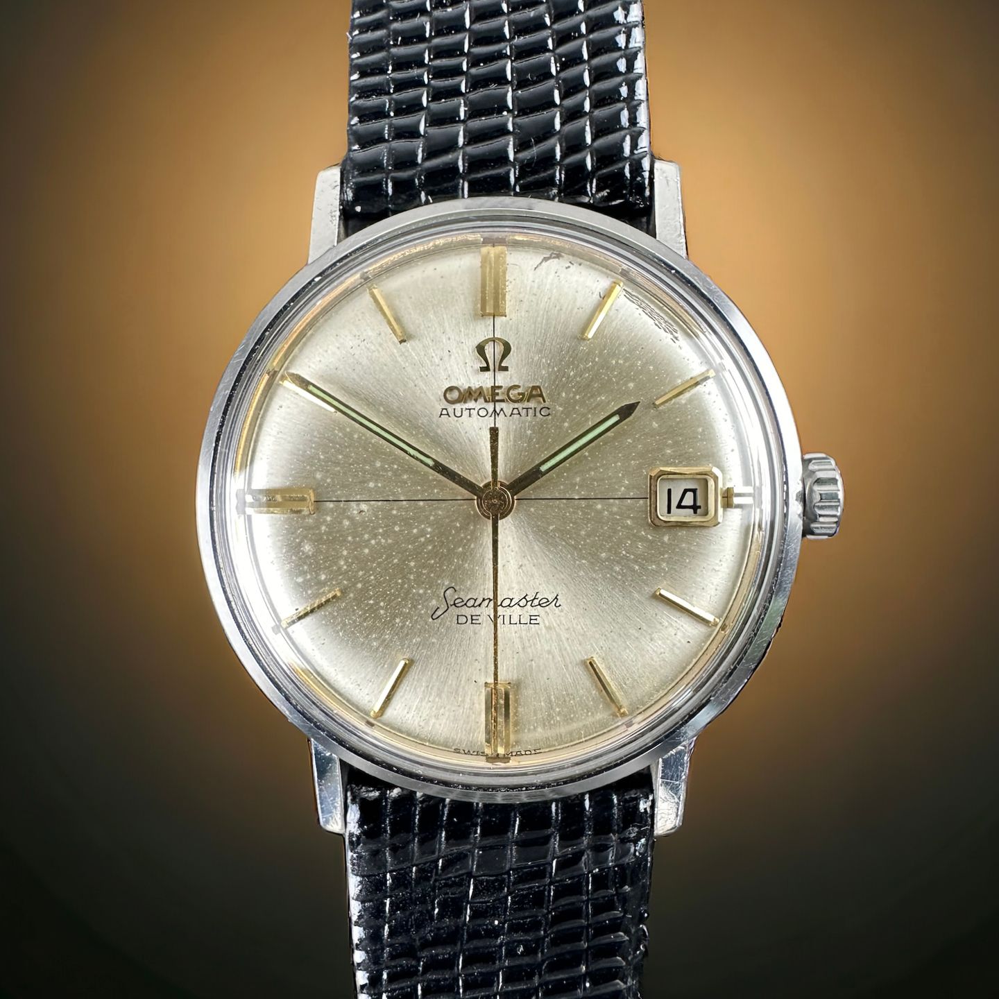 Omega Seamaster DeVille 14770 (1963) - Wit wijzerplaat 34mm Staal (1/8)