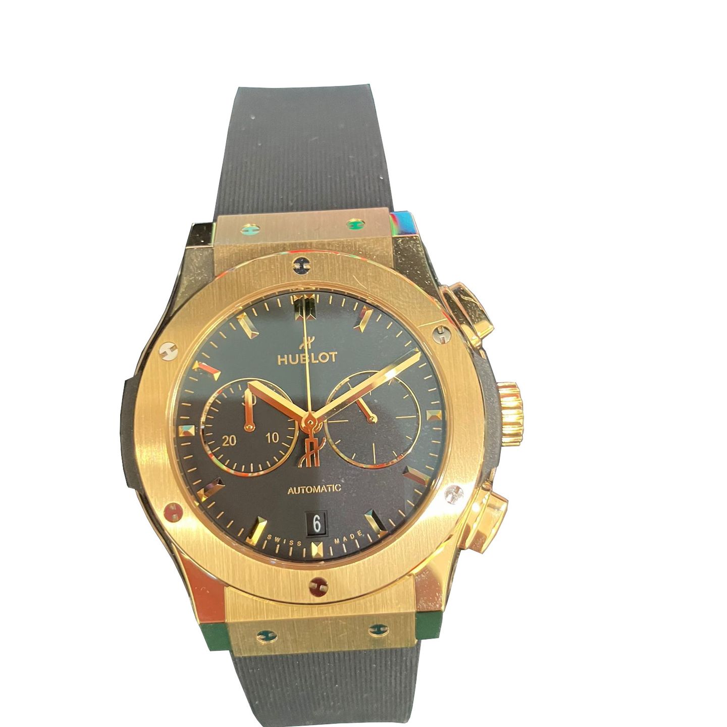 Hublot Classic Fusion Chronograph 541.VX.1130.RX (2024) - Black dial 42 mm Yellow Gold case (3/6)