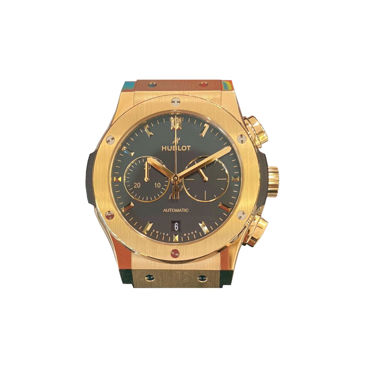 Hublot Classic Fusion Chronograph 541.VX.1130.RX (2024) - Black dial 42 mm Yellow Gold case (2/6)