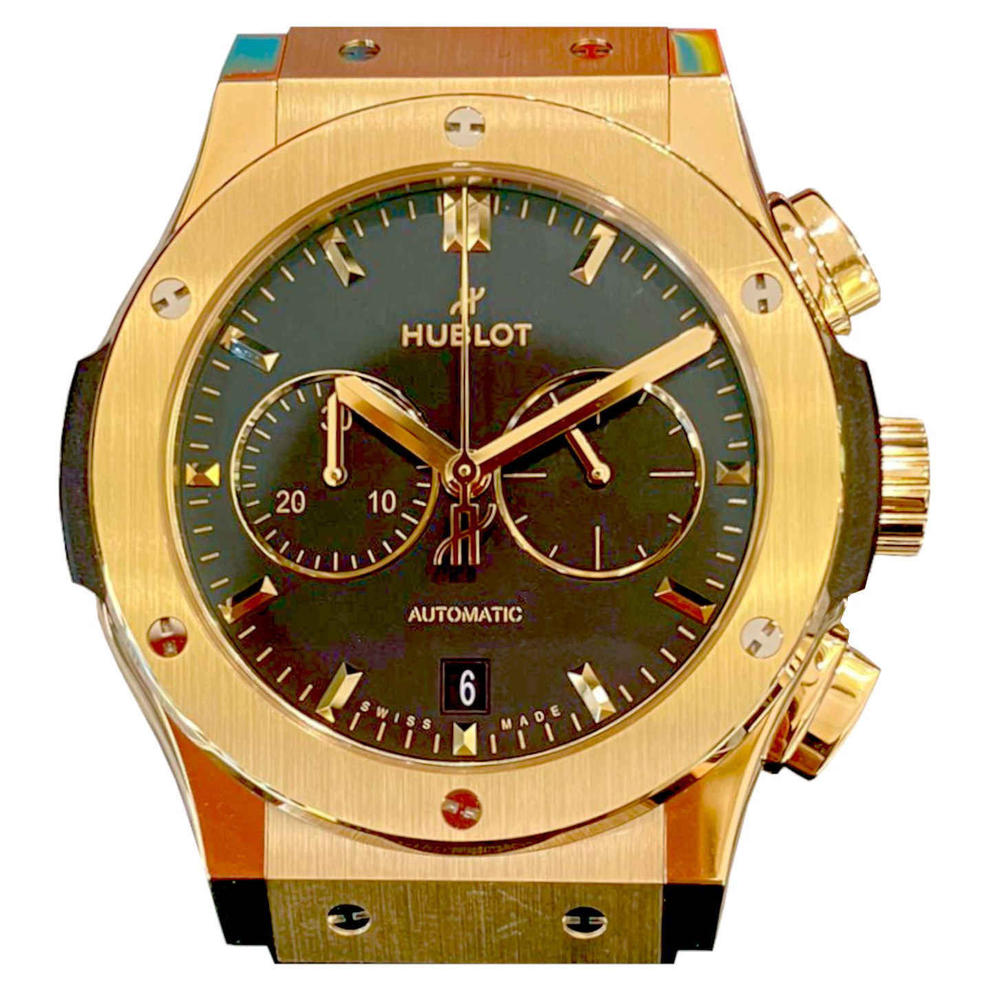 Hublot Classic Fusion Chronograph 541.VX.1130.RX (2024) - Black dial 42 mm Yellow Gold case (1/6)