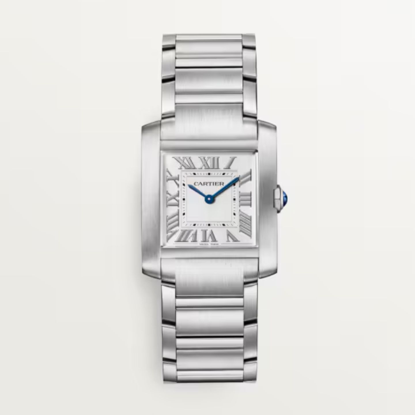 Cartier Tank Française WSTA0074 (2023) - Zilver wijzerplaat 27mm Staal (1/1)