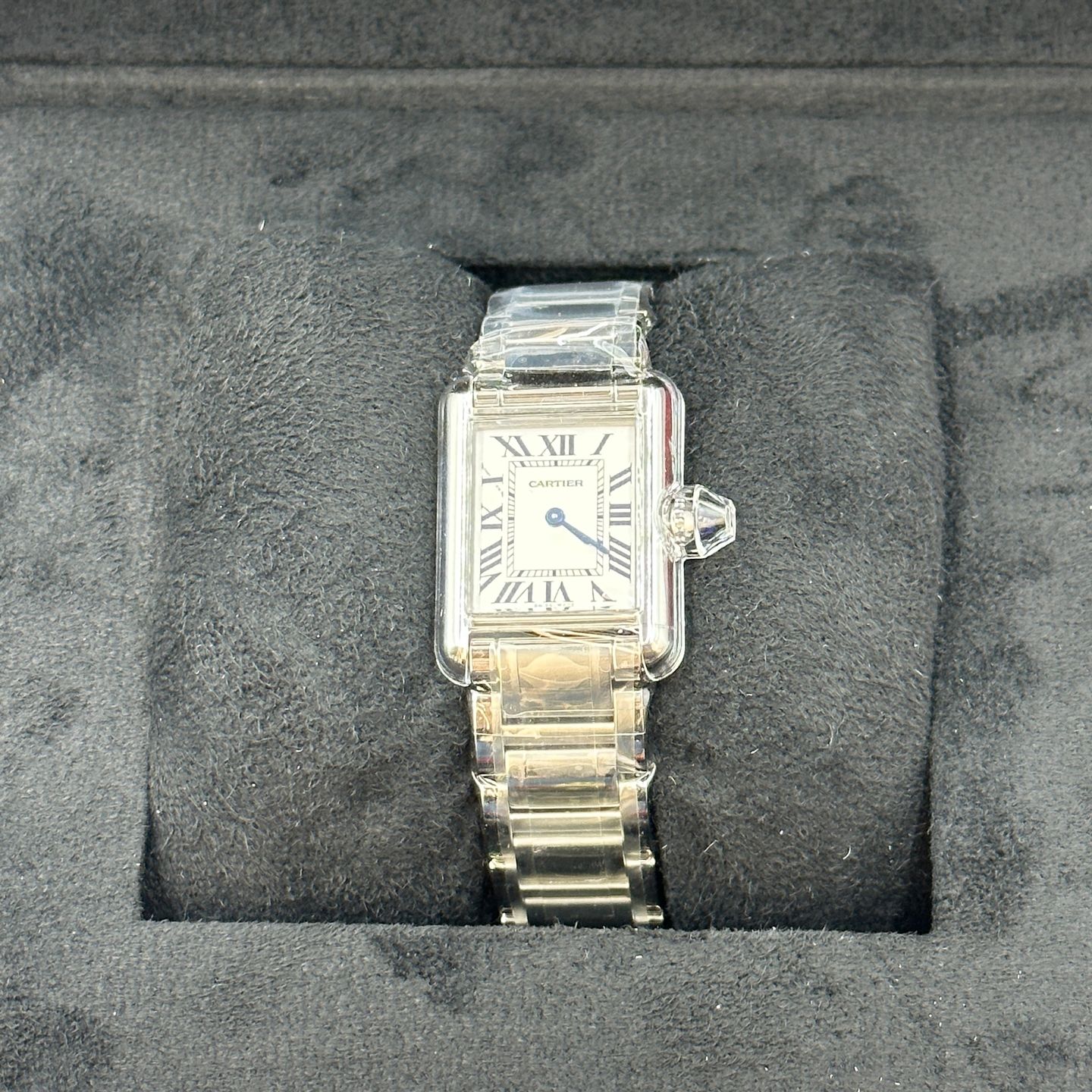 Cartier Tank WSTA0051 (2023) - Zilver wijzerplaat 30mm Staal (3/8)