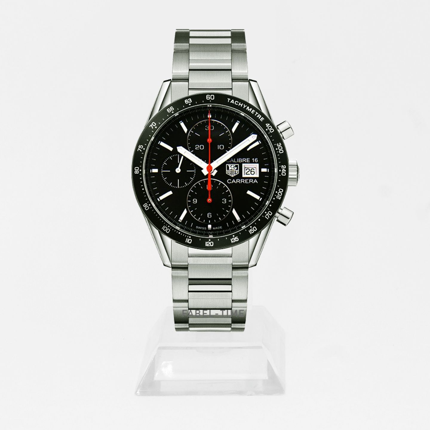 TAG Heuer Carrera Calibre 16 CV201AK.BA0727 (2024) - Zwart wijzerplaat 41mm Staal (1/1)