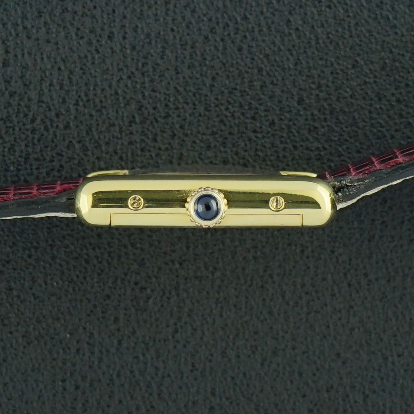 Cartier Tank Vermeil 5057001 (1987) - Red dial 20 mm Silver case (4/8)