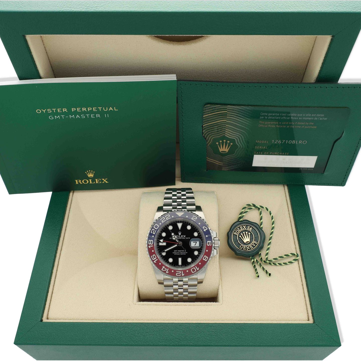 Rolex GMT-Master II 126710BLRO (2024) - Zwart wijzerplaat 40mm Staal (8/8)