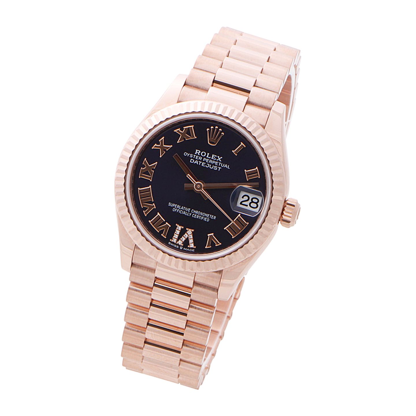 Rolex Datejust 31 278275 (2022) - Paars wijzerplaat 31mm Roségoud (2/4)