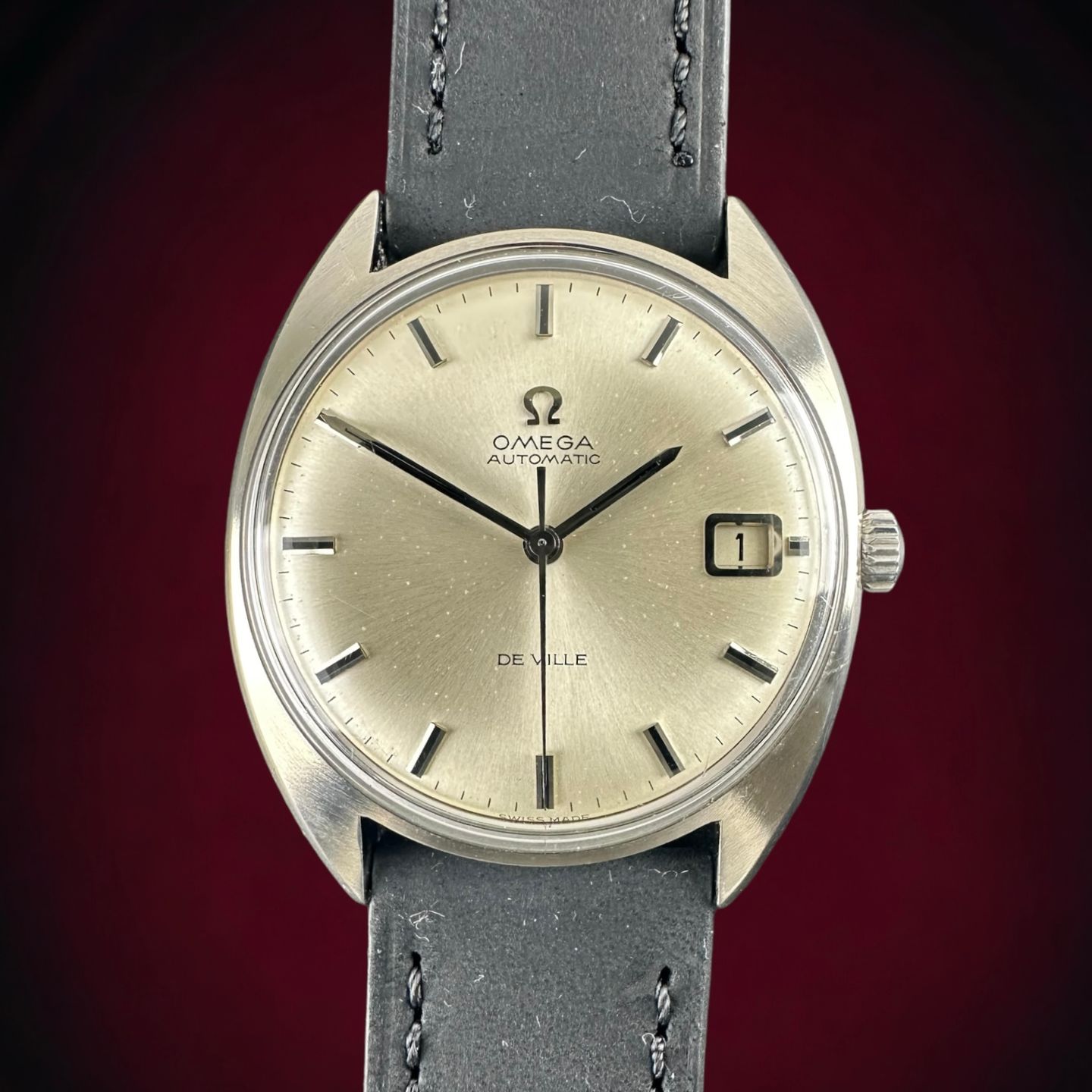 Omega De Ville 166.029 (1967) - White dial 35 mm Steel case (1/8)