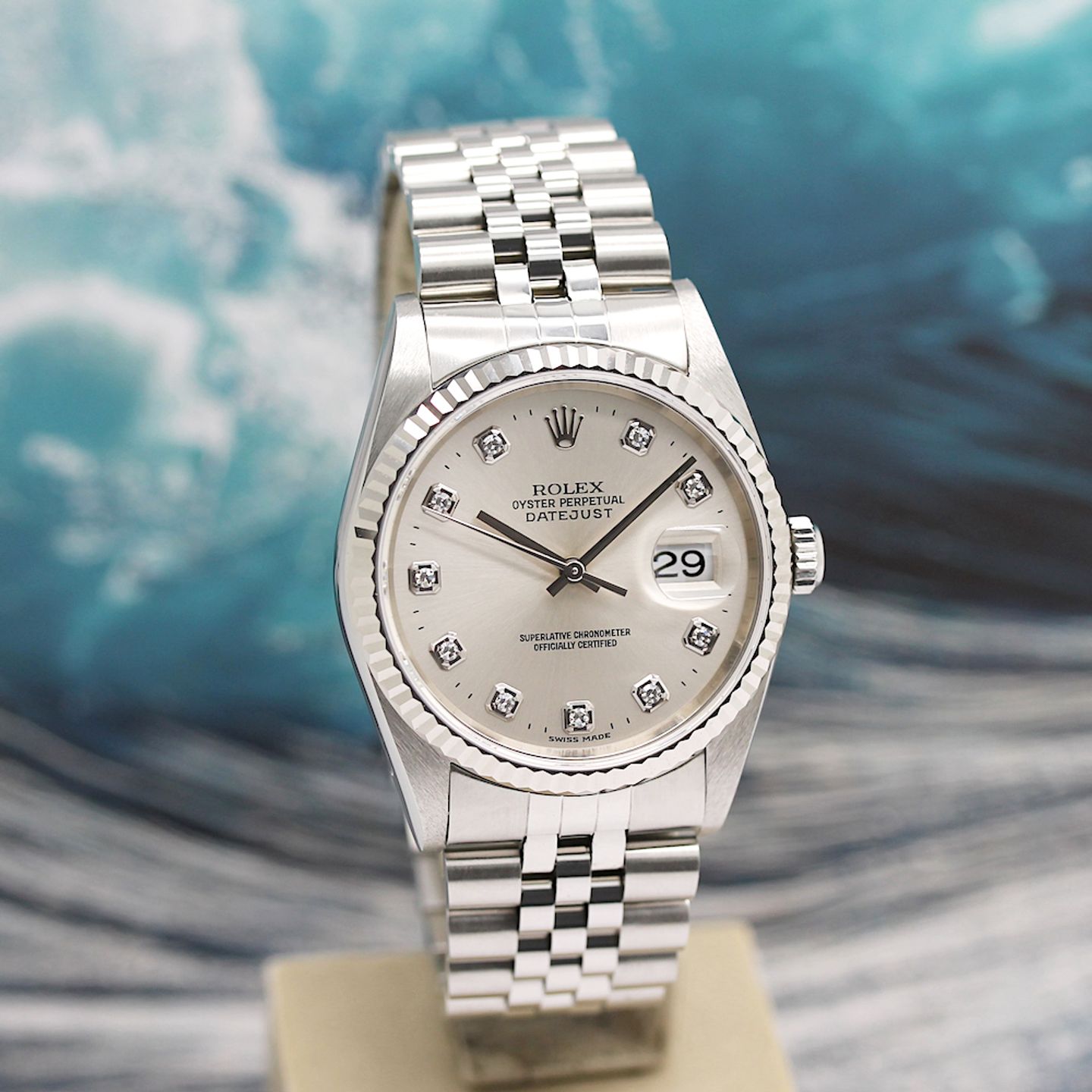 Rolex Datejust 36 16234 (2001) - Silver dial 36 mm Steel case (7/8)