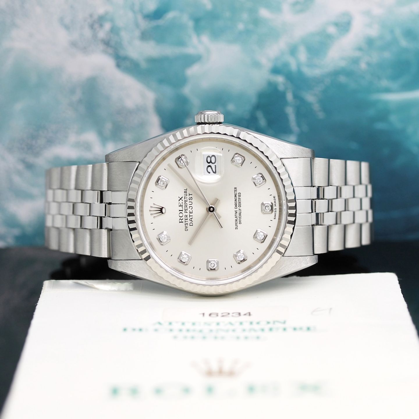 Rolex Datejust 36 16234 (2001) - Silver dial 36 mm Steel case (2/8)