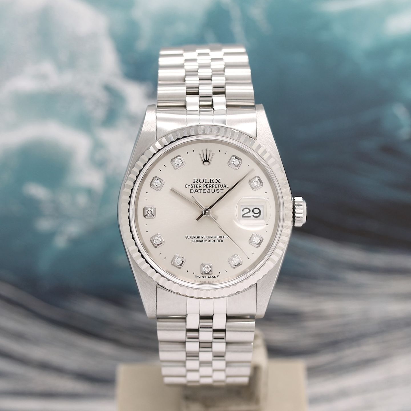 Rolex Datejust 36 16234 (2001) - Silver dial 36 mm Steel case (4/8)