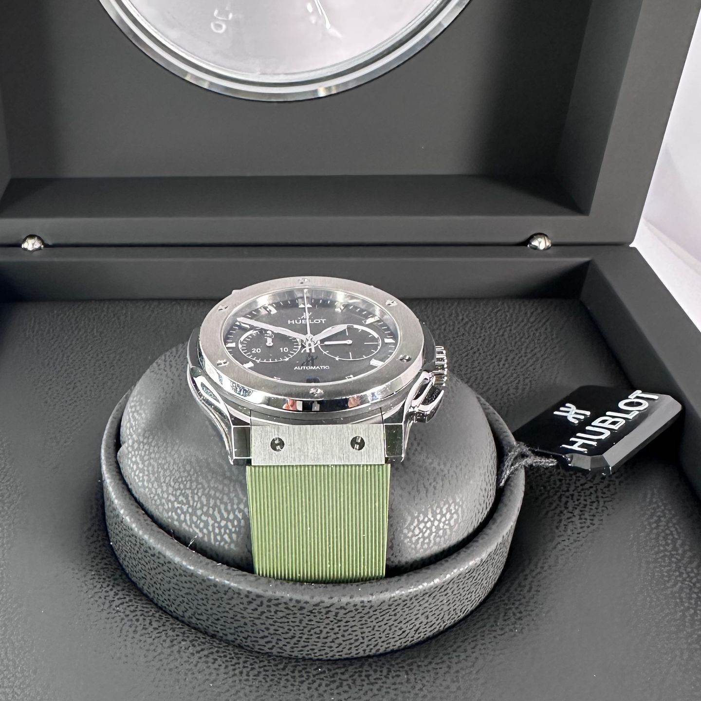 Hublot Classic Fusion Chronograph 541.NX.8970.RX (2024) - Groen wijzerplaat 42mm Titanium (4/8)