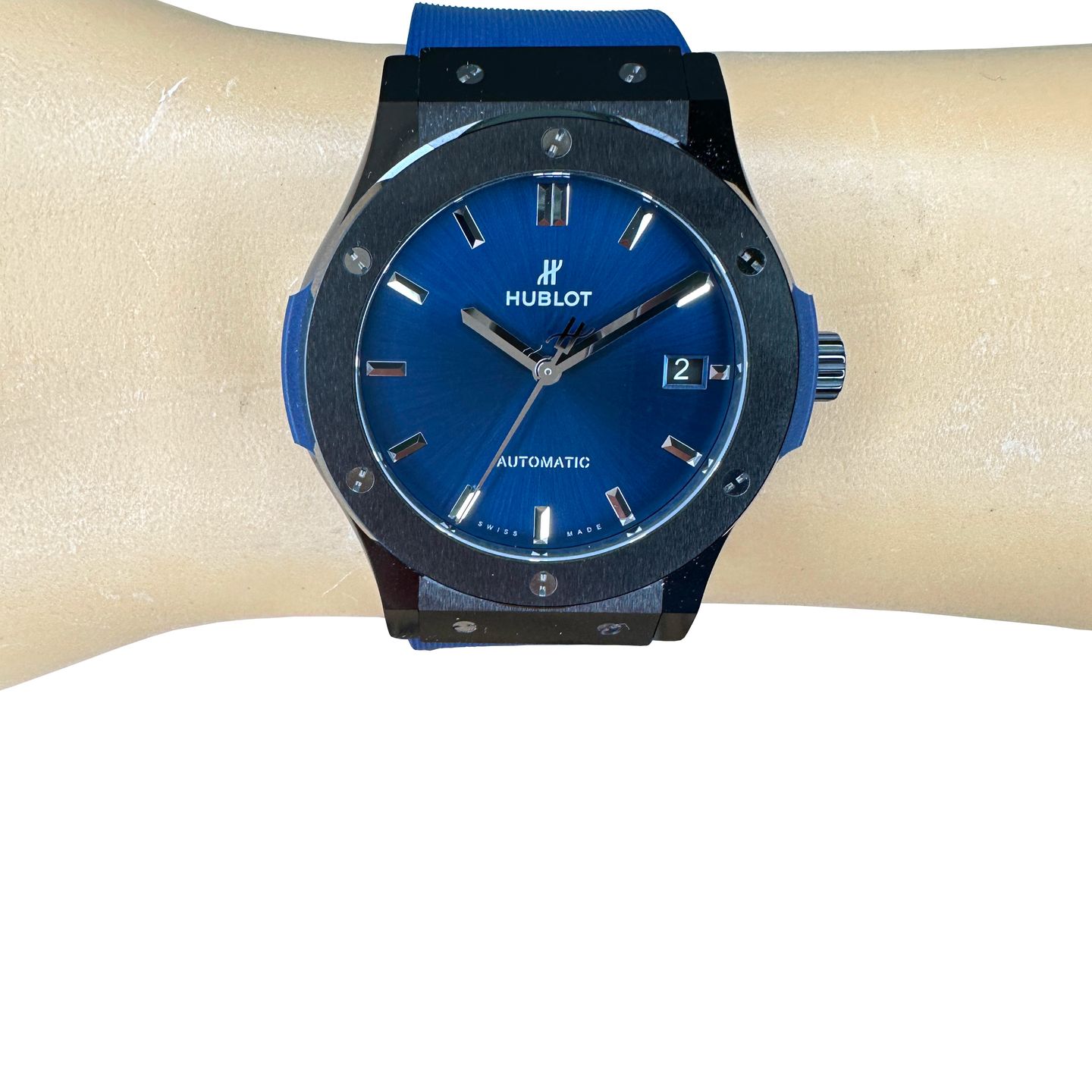 Hublot Classic Fusion Blue 511.CM.7170.RX (2024) - Blauw wijzerplaat 45mm Keramiek (2/8)