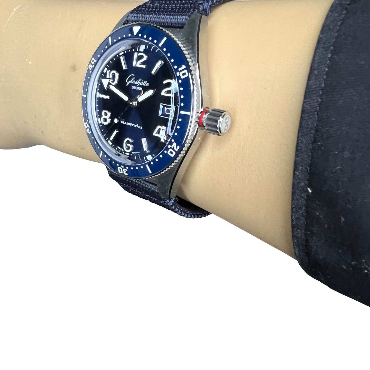 Glashütte Original SeaQ 1-39-11-09-81-34 (2024) - Blauw wijzerplaat 40mm Staal (2/8)