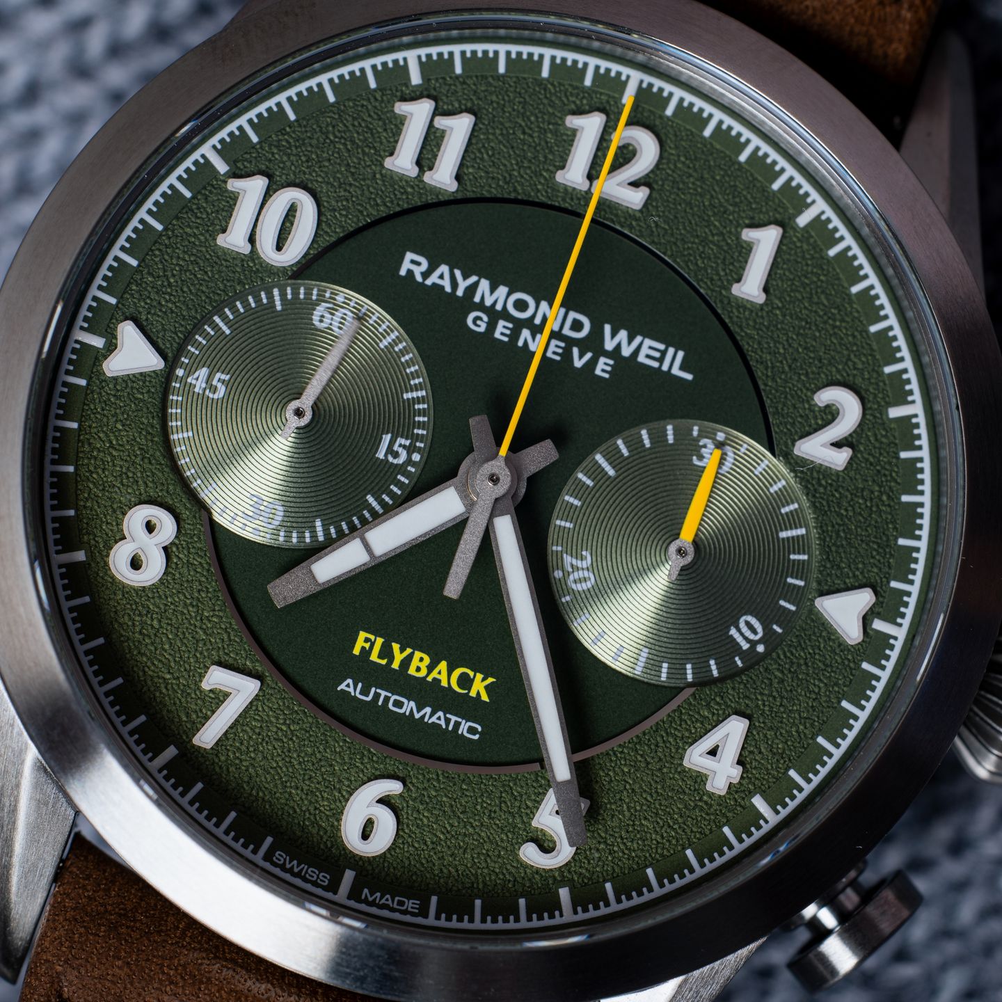 Raymond Weil Freelancer 7783-TIC-05520 (2025) - Green dial 42 mm Steel case (5/7)