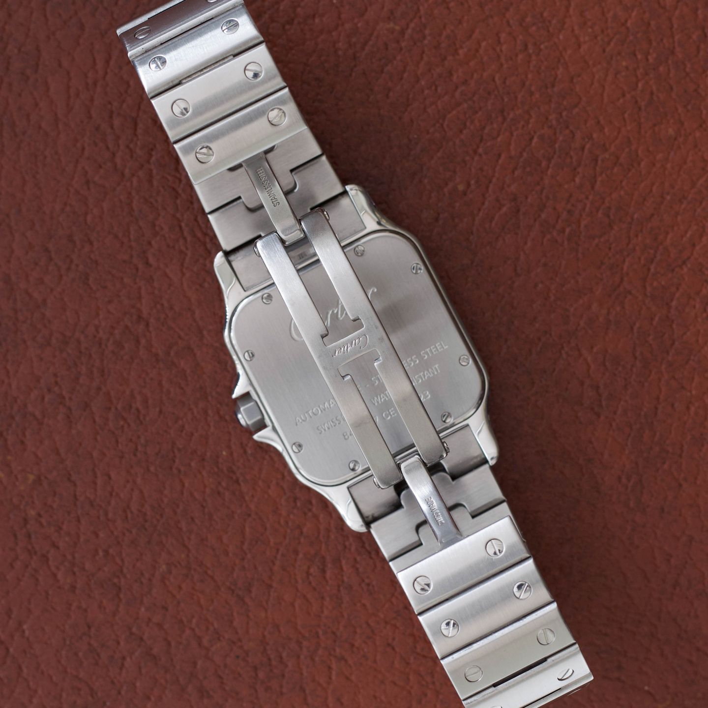 Cartier Santos Galbée 2823 (Unknown (random serial)) - Silver dial 32 mm Steel case (7/8)