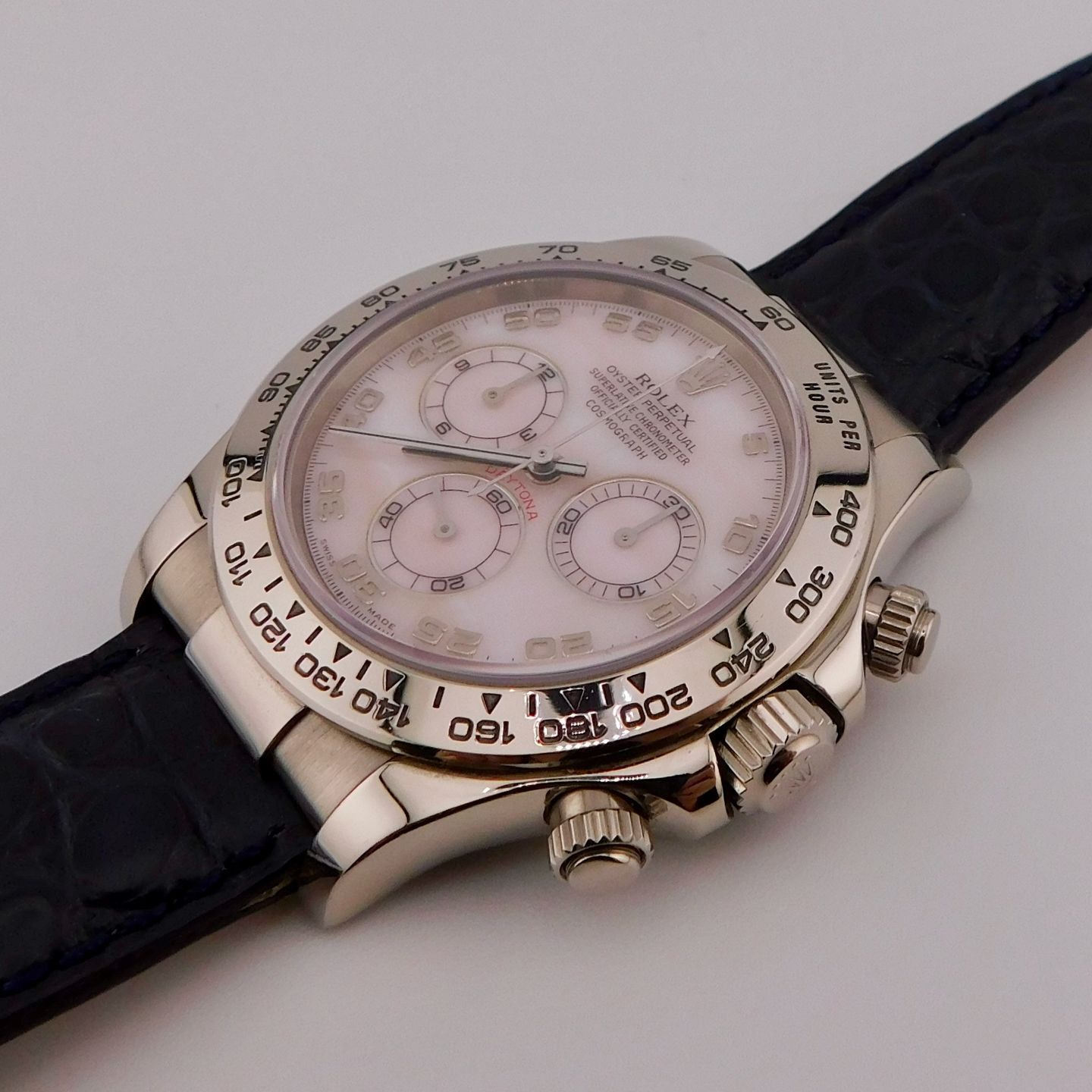 Rolex Daytona 116519 (2003) - Pearl dial 40 mm White Gold case (3/6)