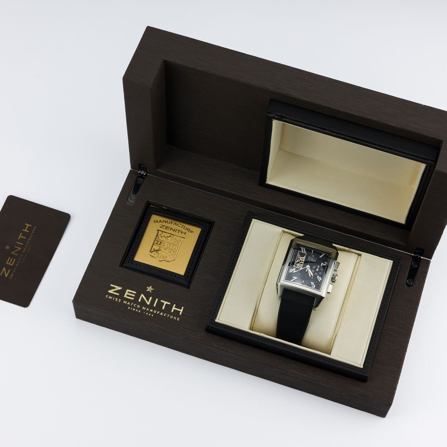 Zenith Port Royal 03.550.4021/21 (Unknown (random serial)) - Black dial 36 mm Steel case (8/8)