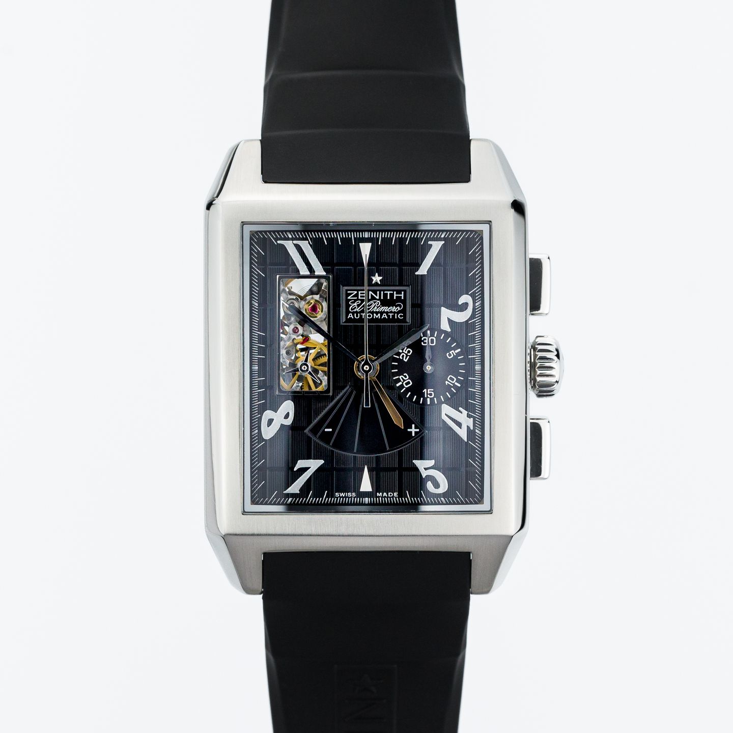 Zenith Port Royal 03.550.4021/21 (Unknown (random serial)) - Black dial 36 mm Steel case (1/8)