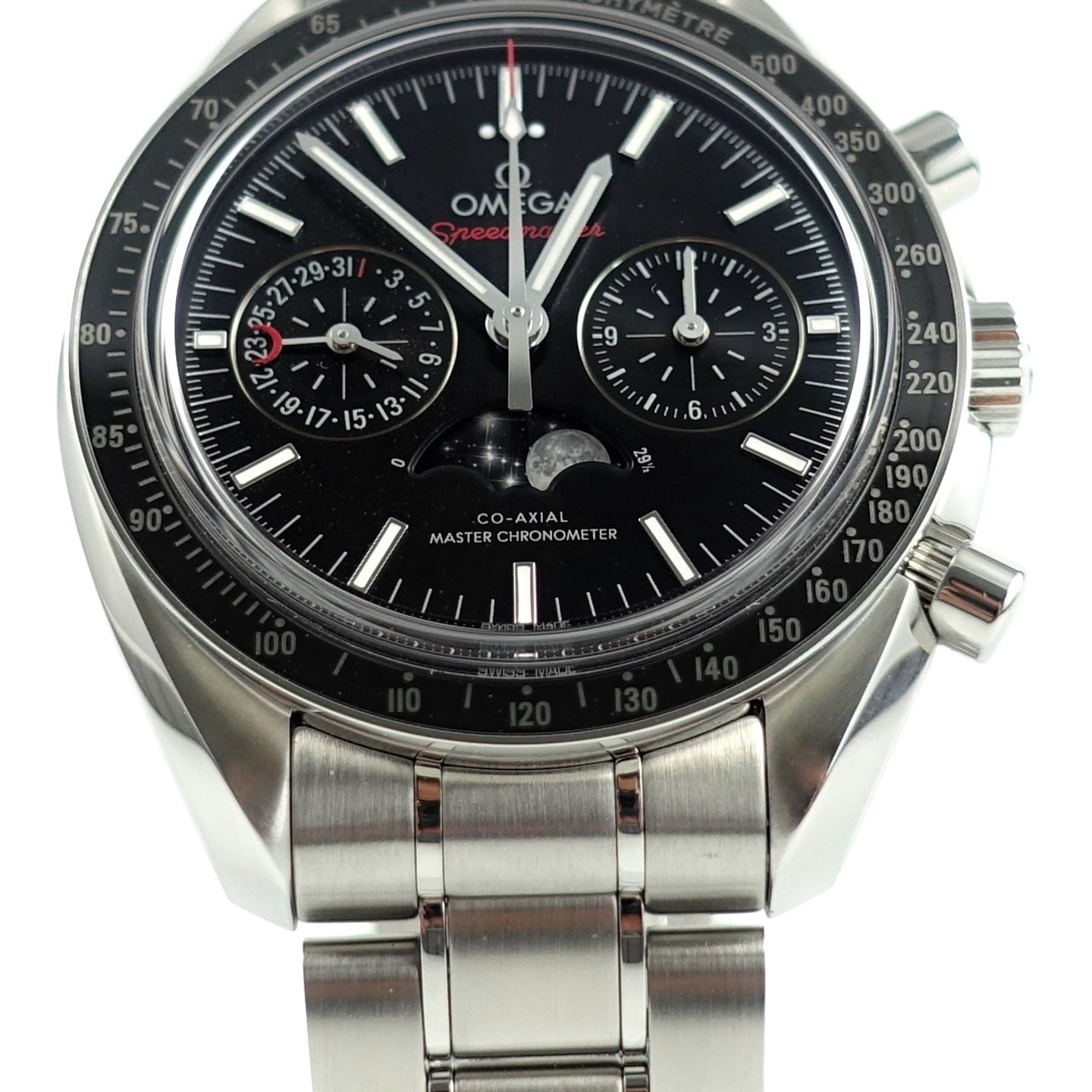 Omega Speedmaster Professional Moonwatch Moonphase 304.30.44.52.01.001 (2024) - Zwart wijzerplaat 44mm Staal (1/8)