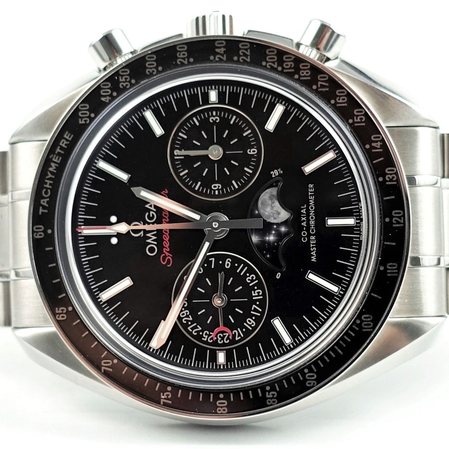 Omega Speedmaster Professional Moonwatch Moonphase 304.30.44.52.01.001 (2024) - Zwart wijzerplaat 44mm Staal (3/8)