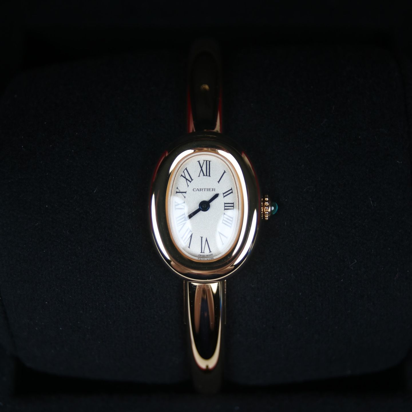 Cartier Baignoire WGBA0021 (2024) - Zwart wijzerplaat 40mm Geelgoud (2/6)