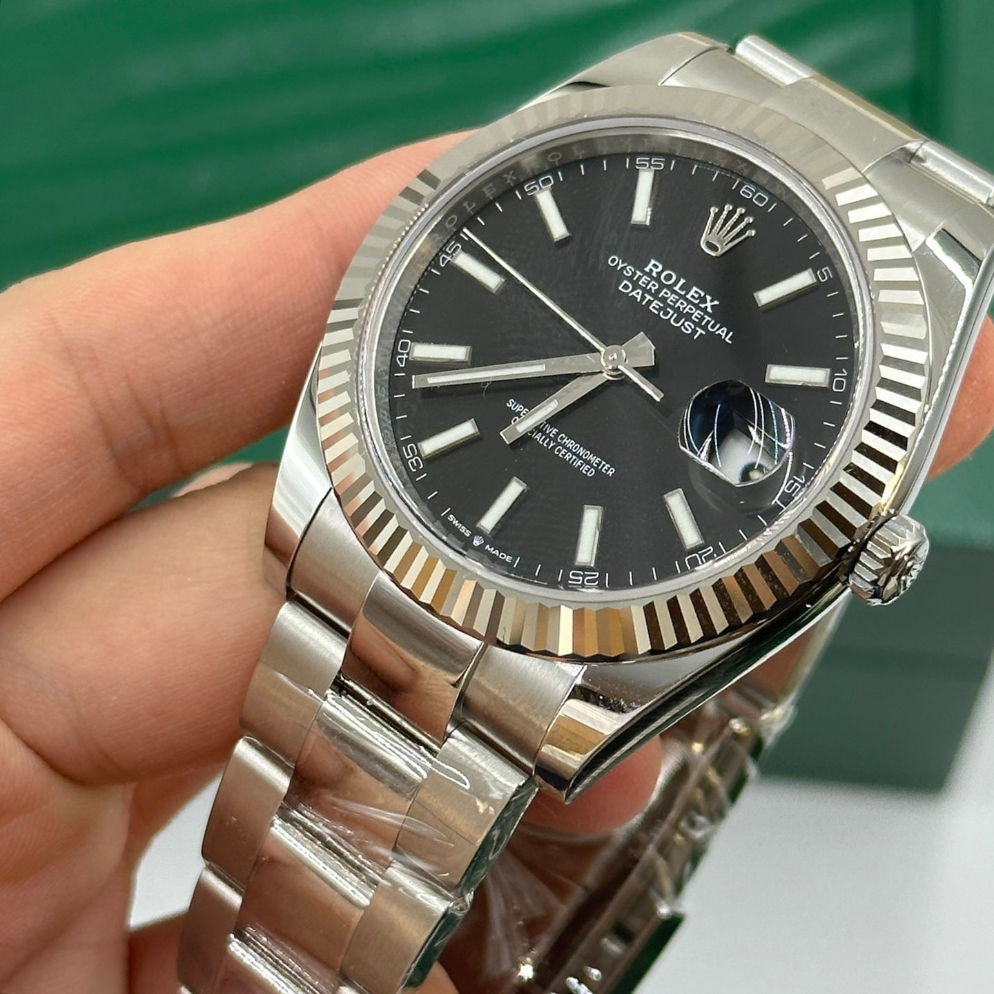 Rolex Datejust 41 126334 (2022) - Zwart wijzerplaat 41mm Staal (7/8)