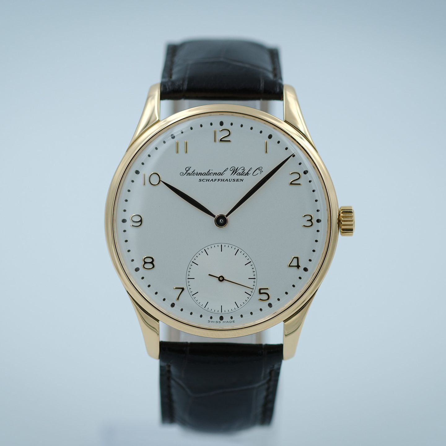 IWC Portuguese Hand-Wound IW5441 (1993) - White dial 42 mm Rose Gold case (5/8)
