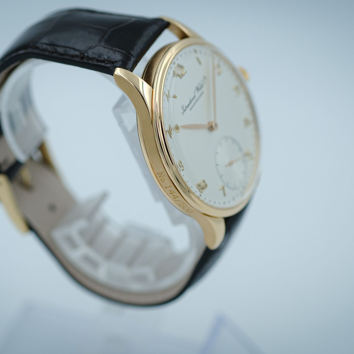 IWC Portuguese Hand-Wound IW5441 (1993) - White dial 42 mm Rose Gold case (6/8)