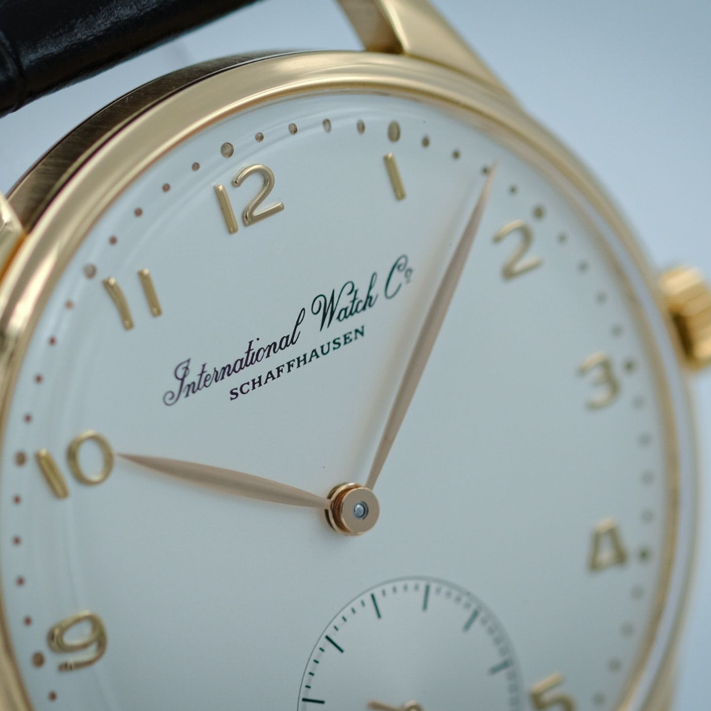 IWC Portuguese Hand-Wound IW5441 (1993) - White dial 42 mm Rose Gold case (4/8)