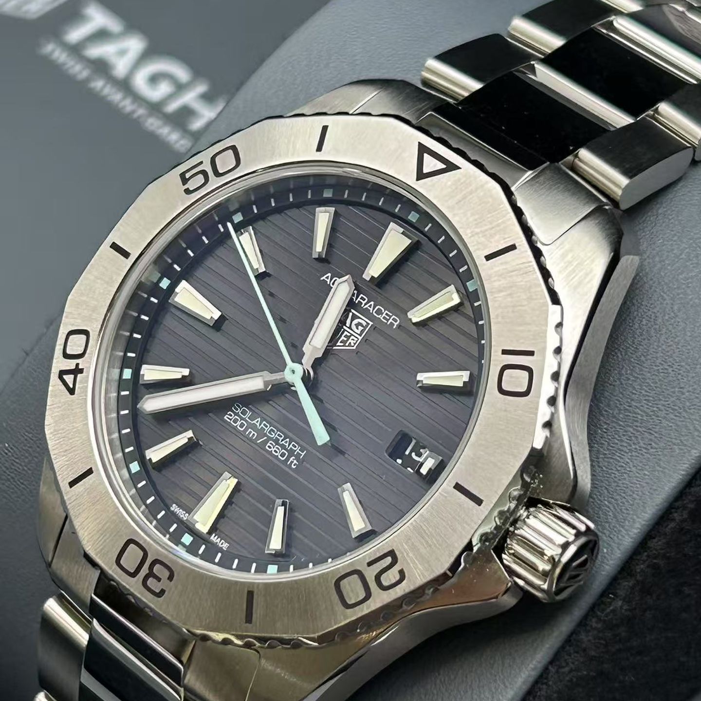 TAG Heuer Aquaracer WBP1114.BA0000 (2023) - Black dial 40 mm Steel case (5/8)